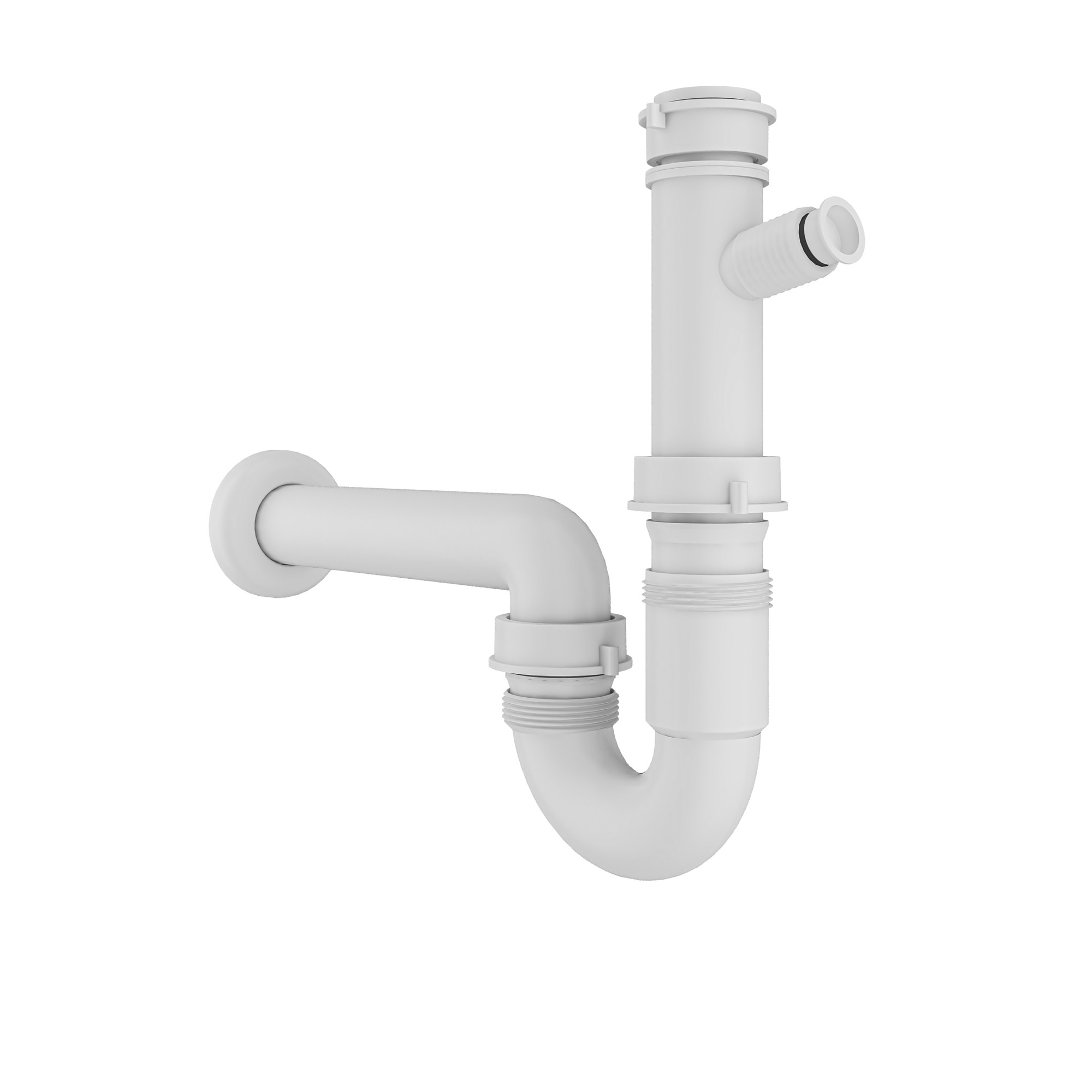 Lavabo Sifonu Çamaşır Makinesi Çıkışlı Plastik