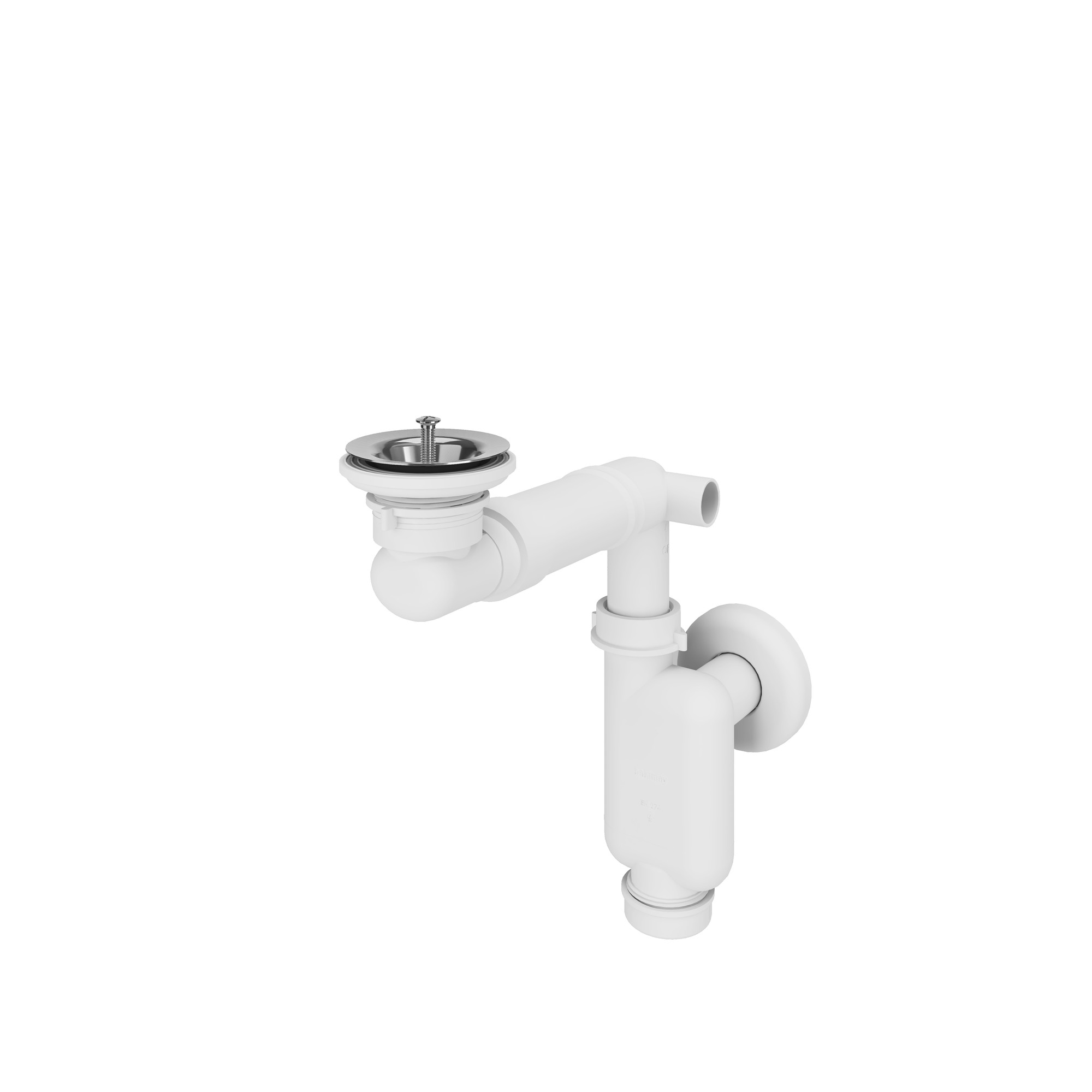 Plastic Washbasin Waste Pipe Telescopic White