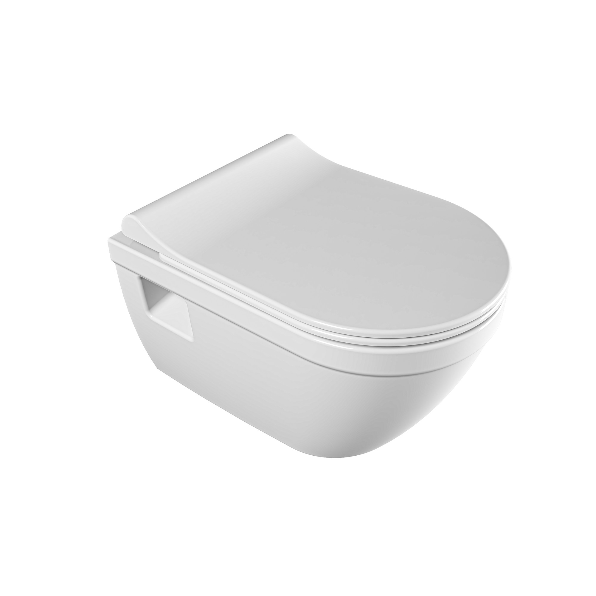 Idea Smart Flow Wall Hung WC With Bidet Function Open Assembly + Soft Seat