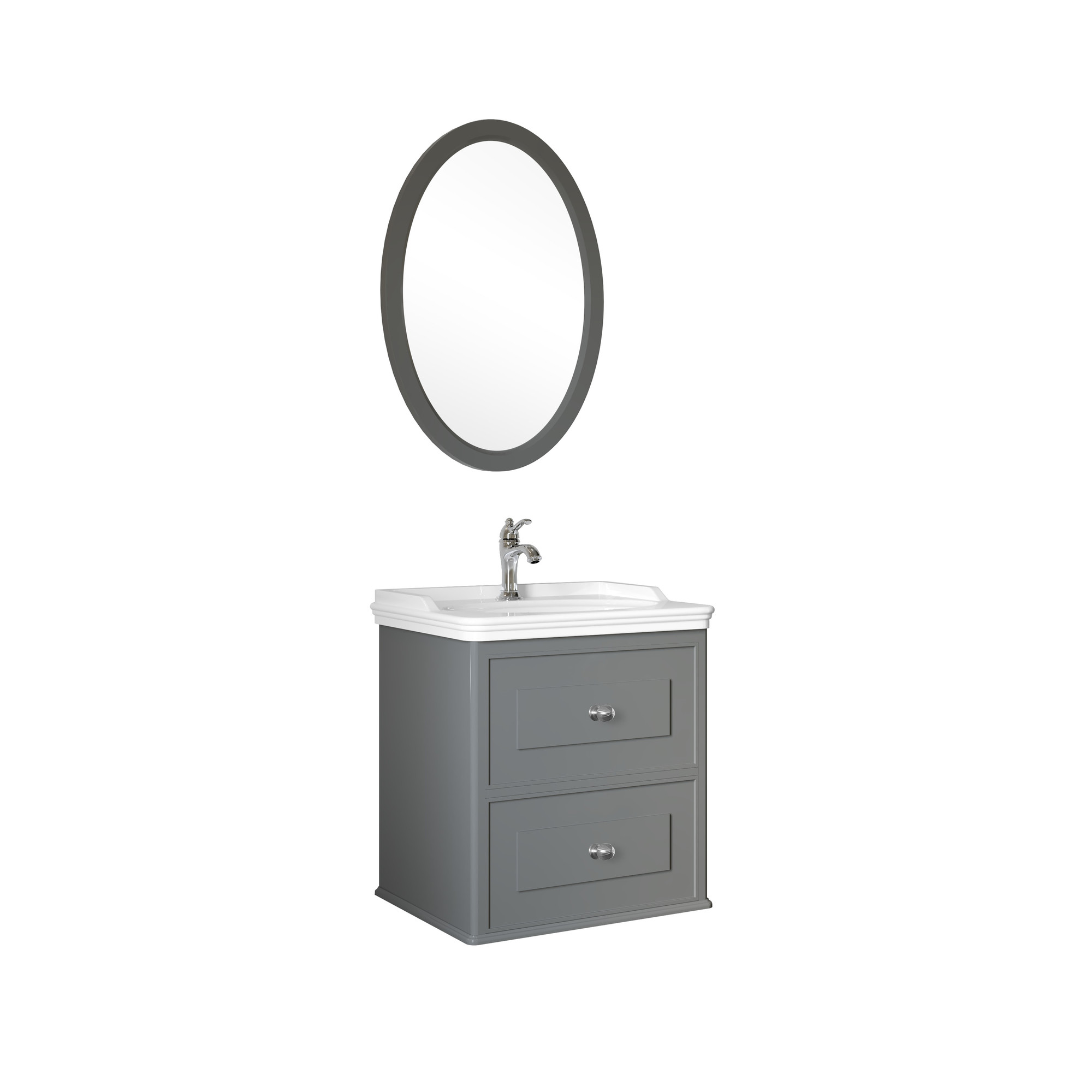 Miro Set Matte Grey 65 Cm