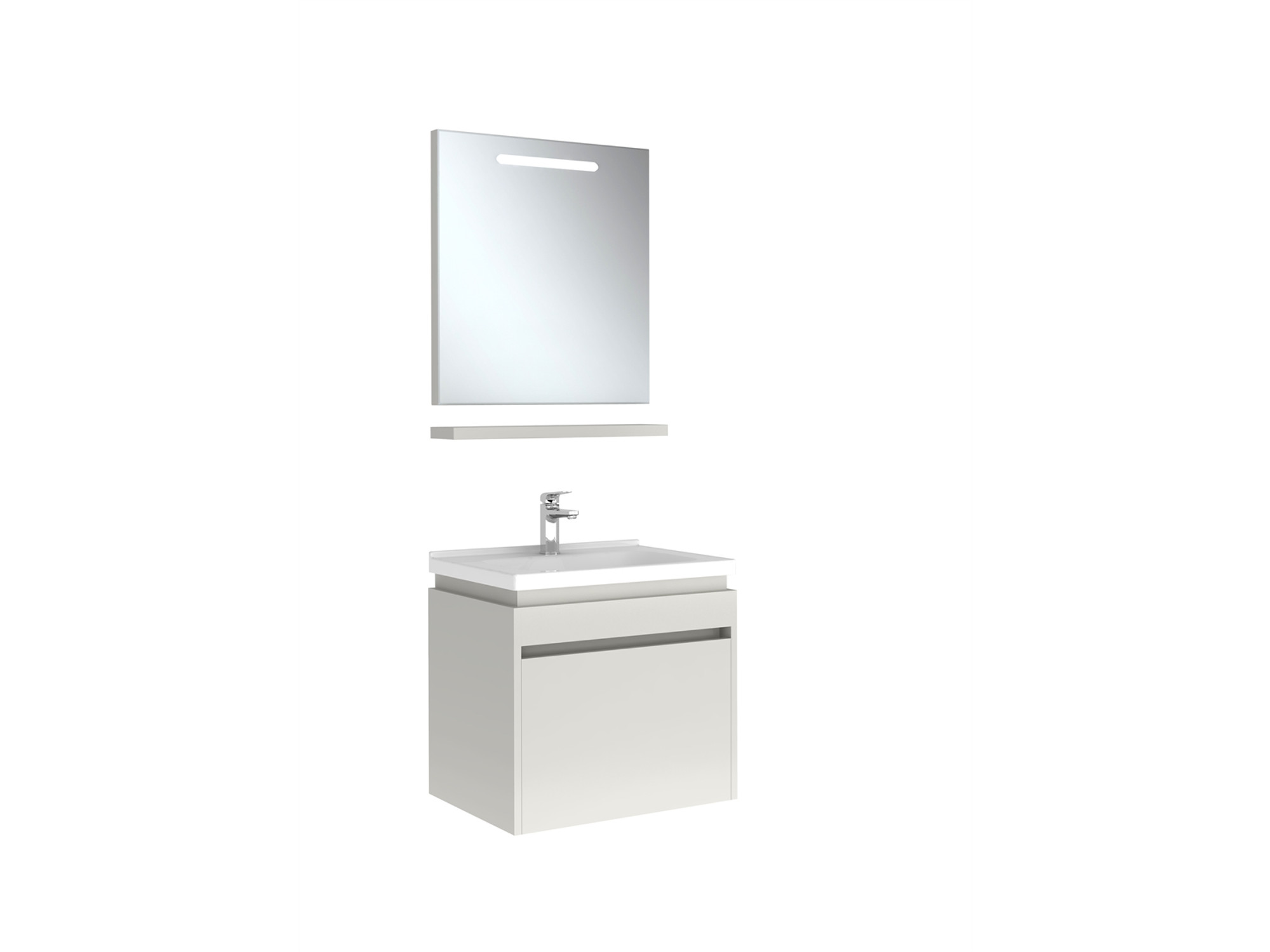 Idea 2.0 Tek Çekmeceli Set Parlak Beyaz 65 Cm