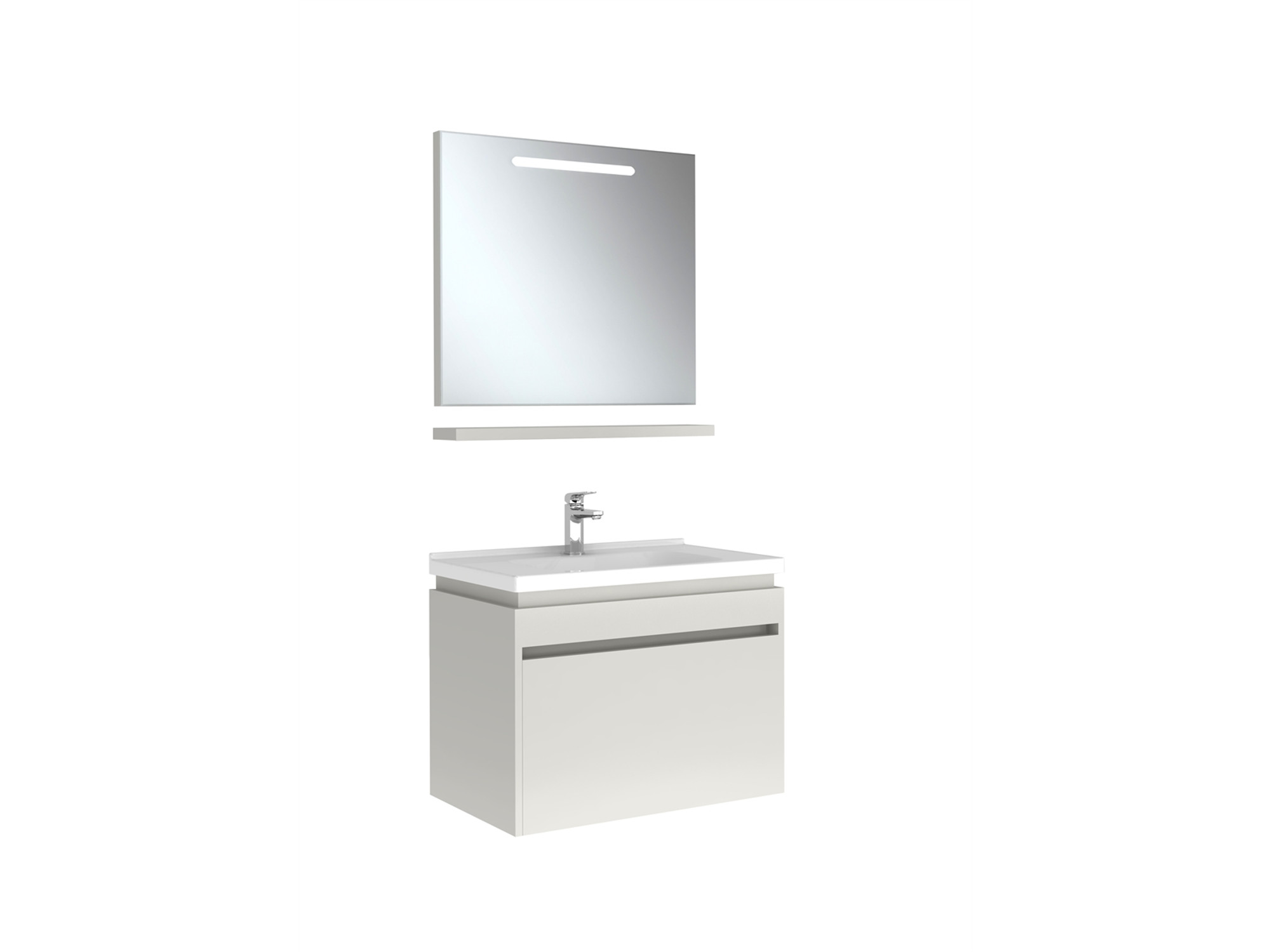 Idea 2.0 Tek Çekmeceli Set Parlak Beyaz 80 Cm