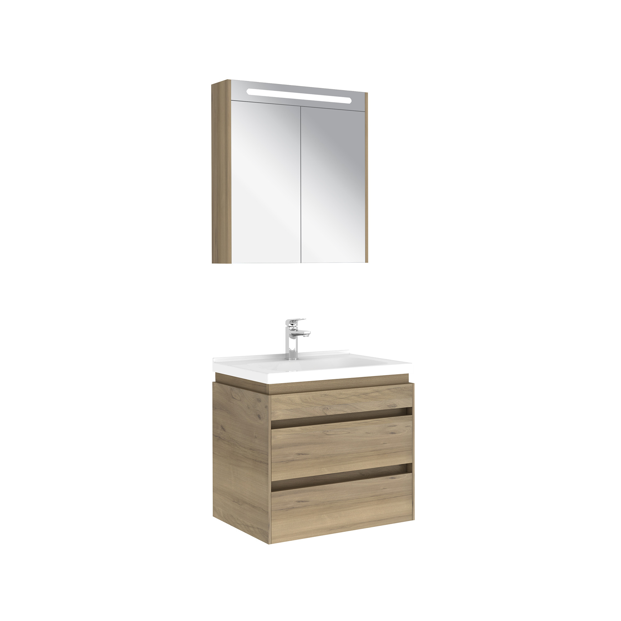 Idea 2.0 Çift Çekmeceli Set Pasific A 65 Cm