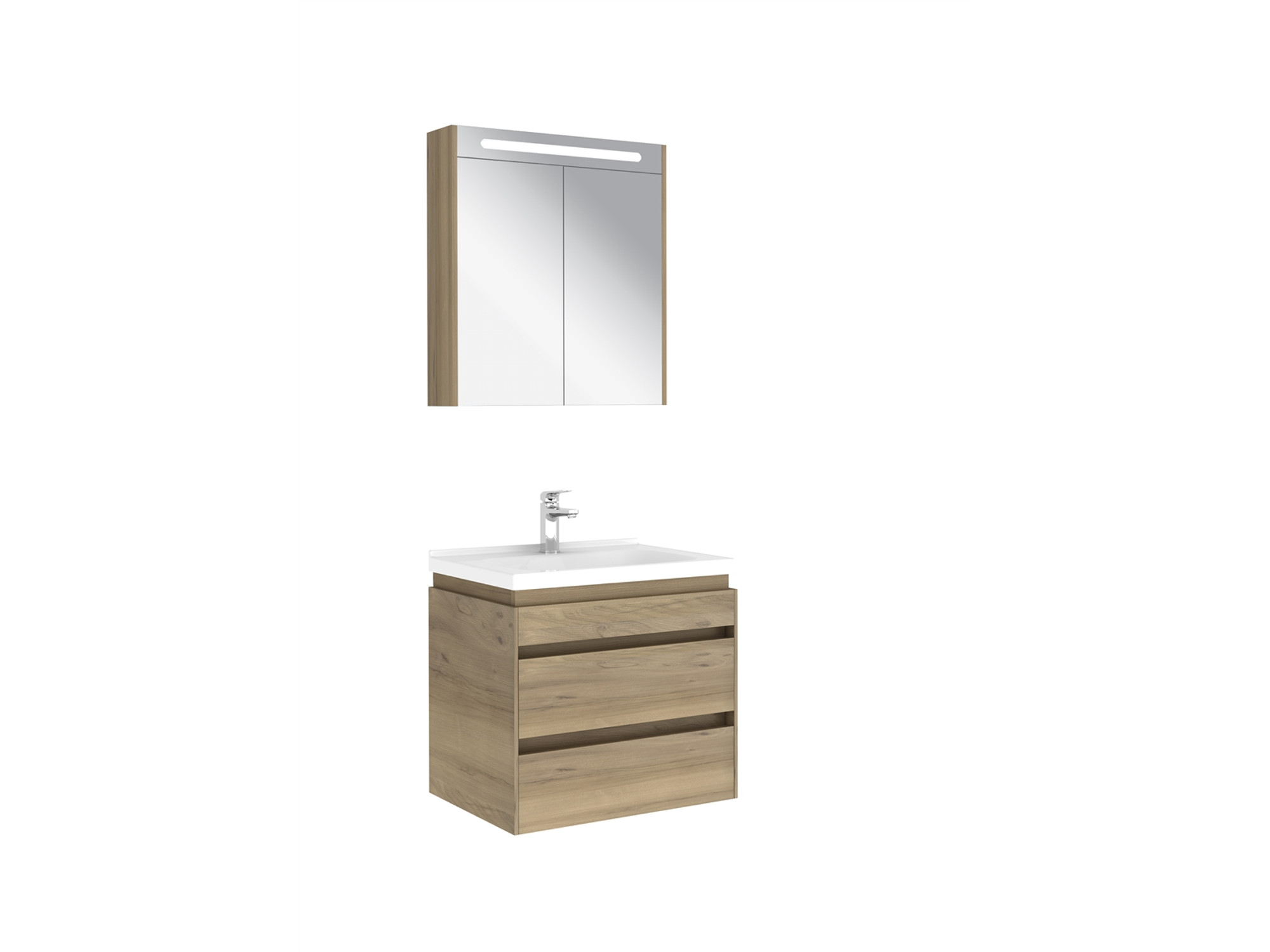 Idea 2.0 Çift Çekmeceli Set Pasific A 65 Cm