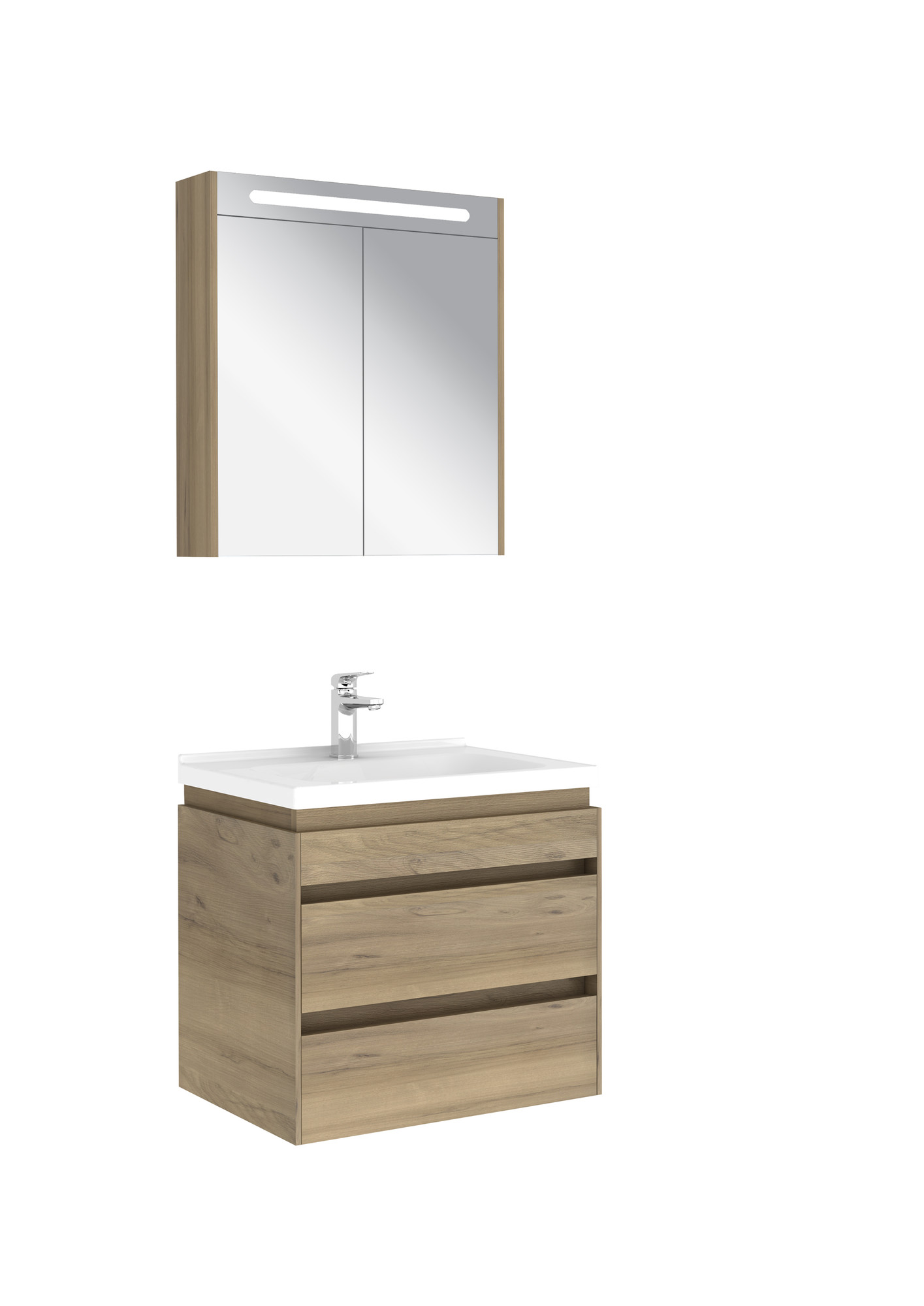 Idea 2.0 Çift Çekmeceli Set Pasific A 65 Cm