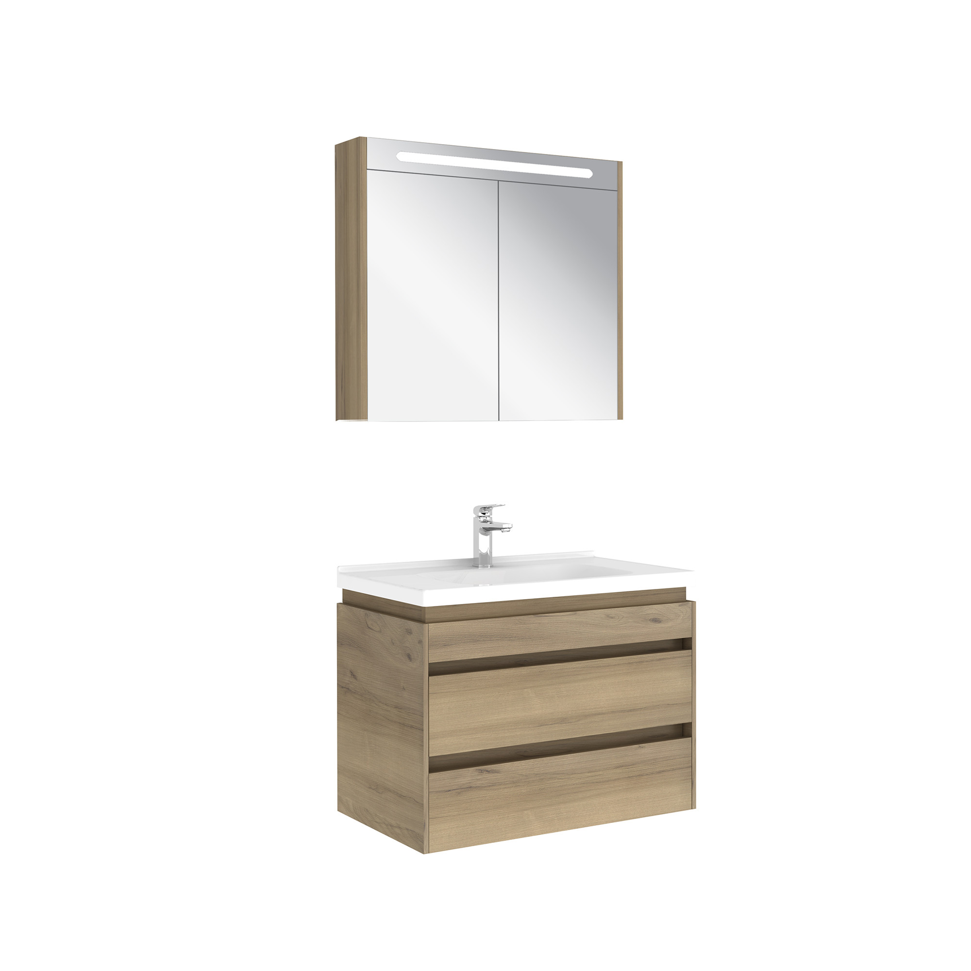 Idea 2.0 Çift Çekmeceli Set Pasific A 80 Cm