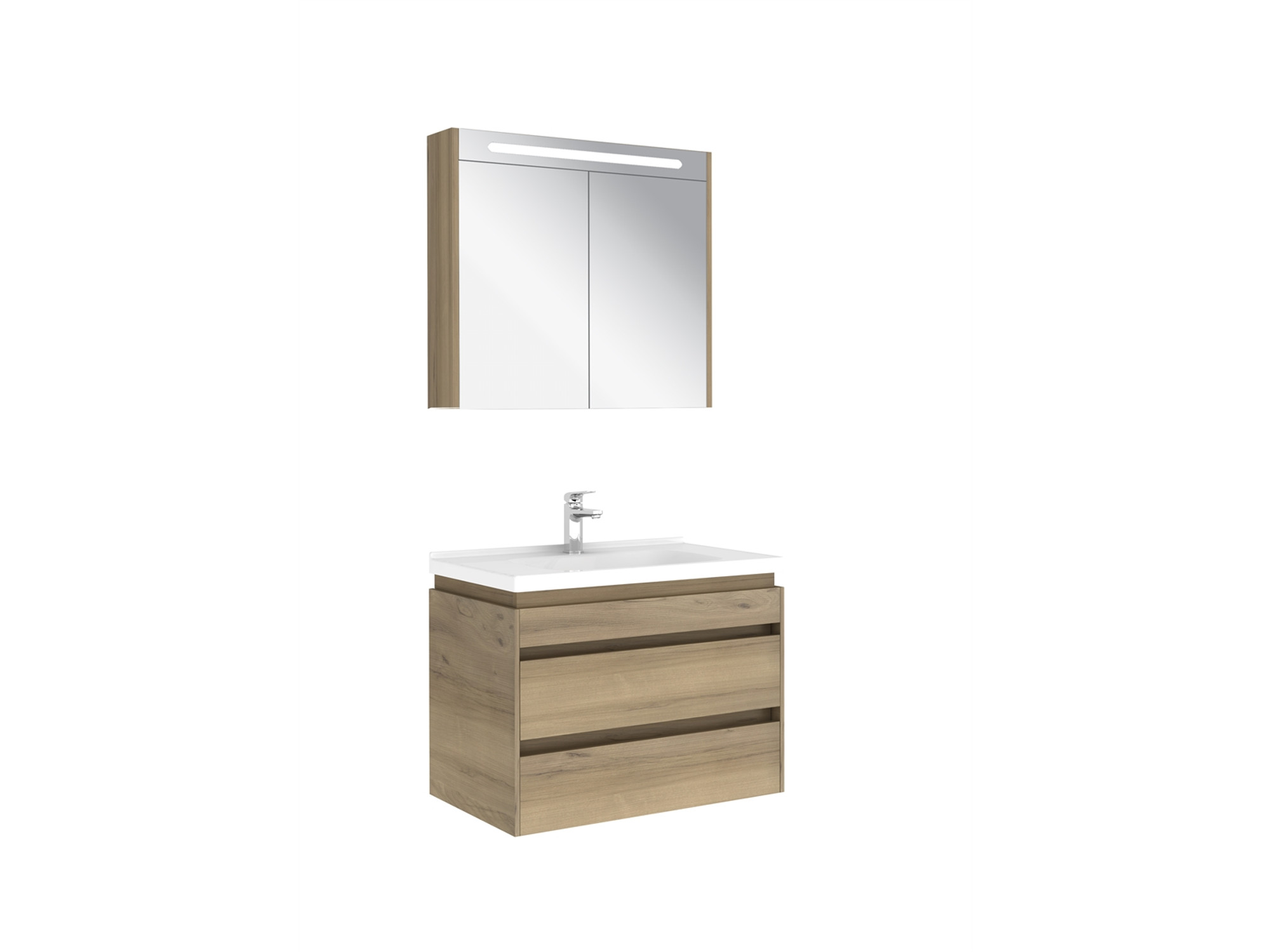 Idea 2.0 Çift Çekmeceli Set Pasific A 80 Cm