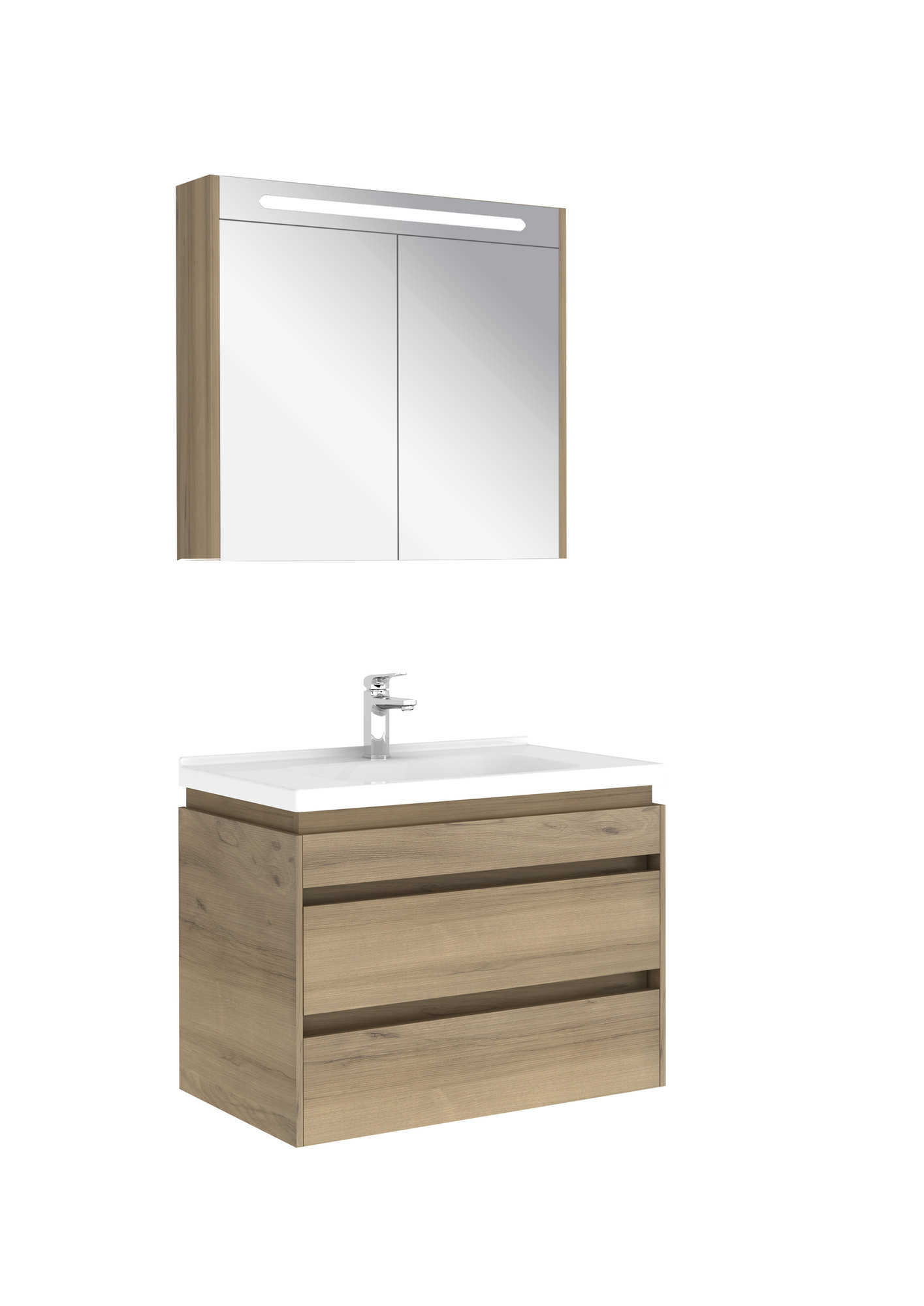 Idea 2.0 Çift Çekmeceli Set Pasific A 80 Cm