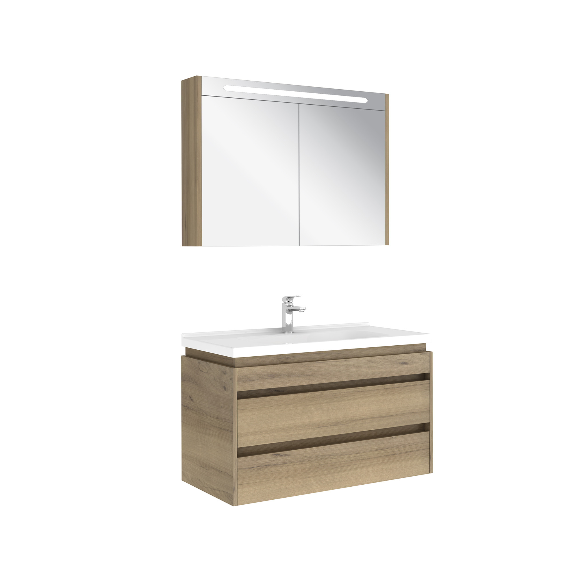 Idea 2.0 Çift Çekmeceli Set Pasific A 100 Cm