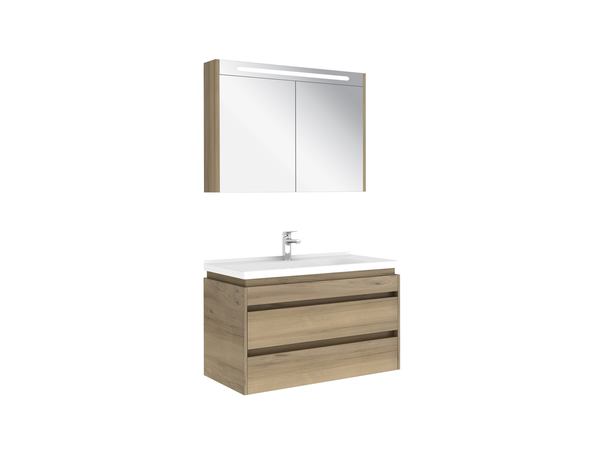 Idea 2.0 Çift Çekmeceli Set Pasific A 100 Cm