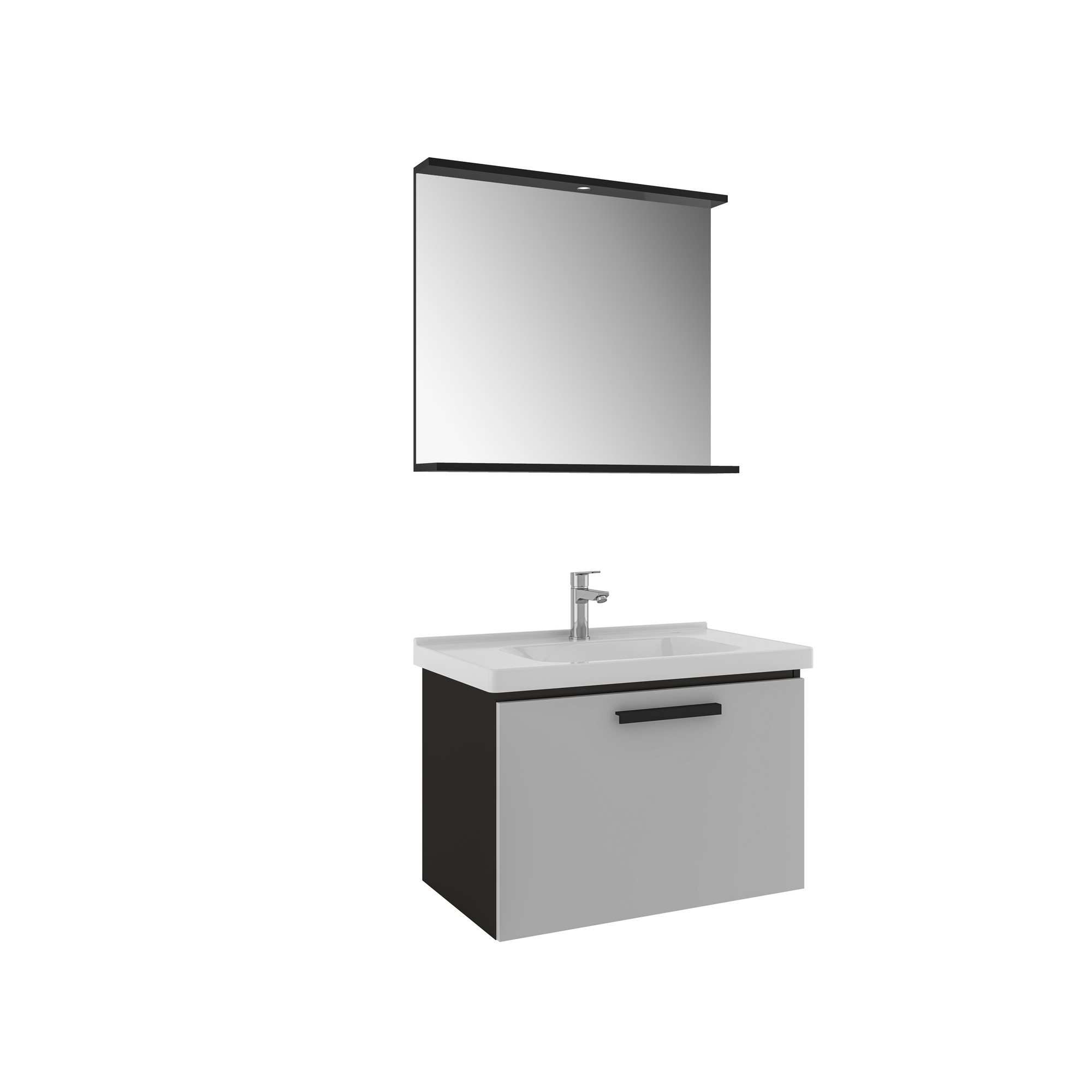 Gris Set Siyah/Gri 80 Cm