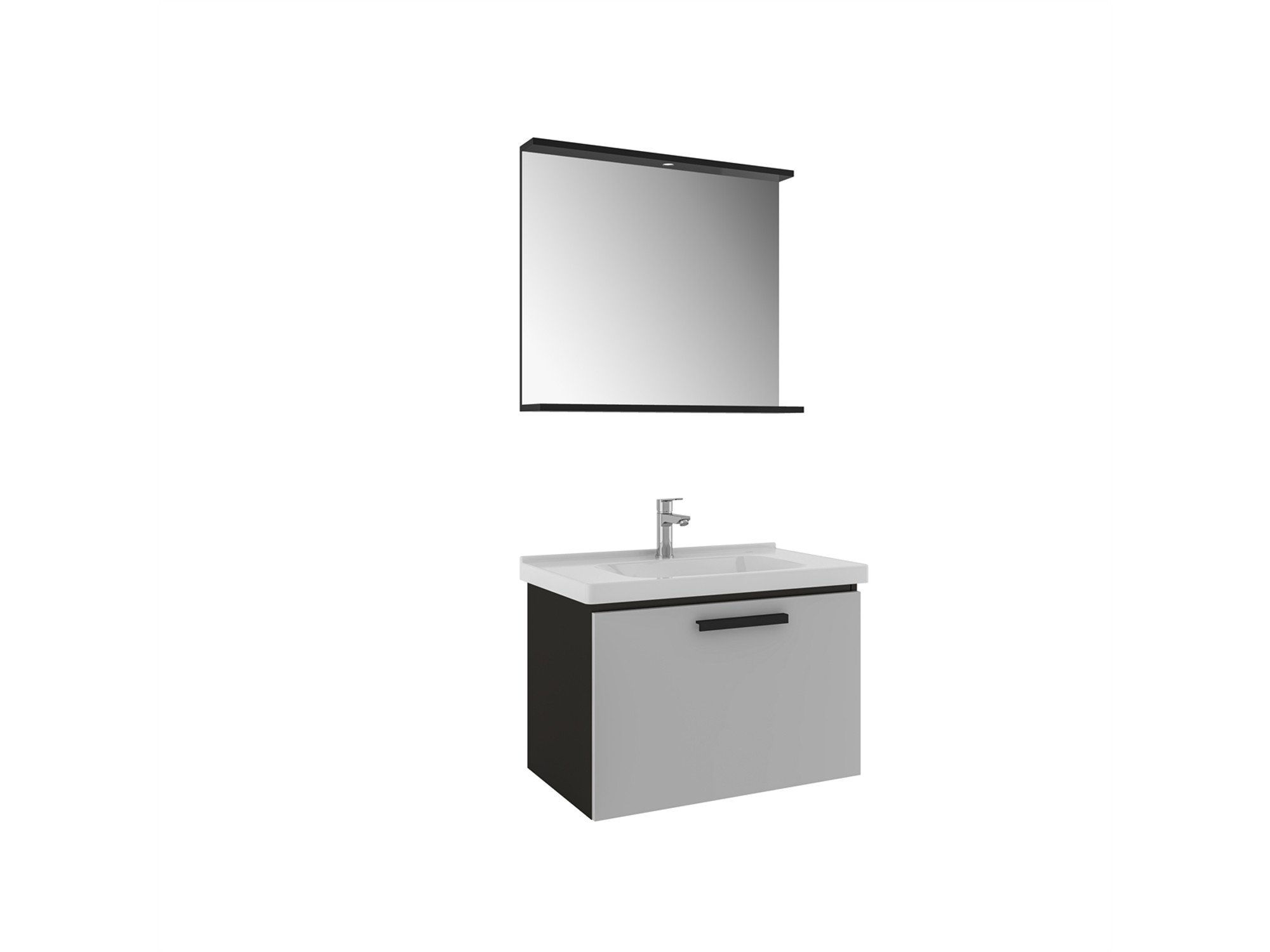 Gris Set Siyah/Gri 80 Cm