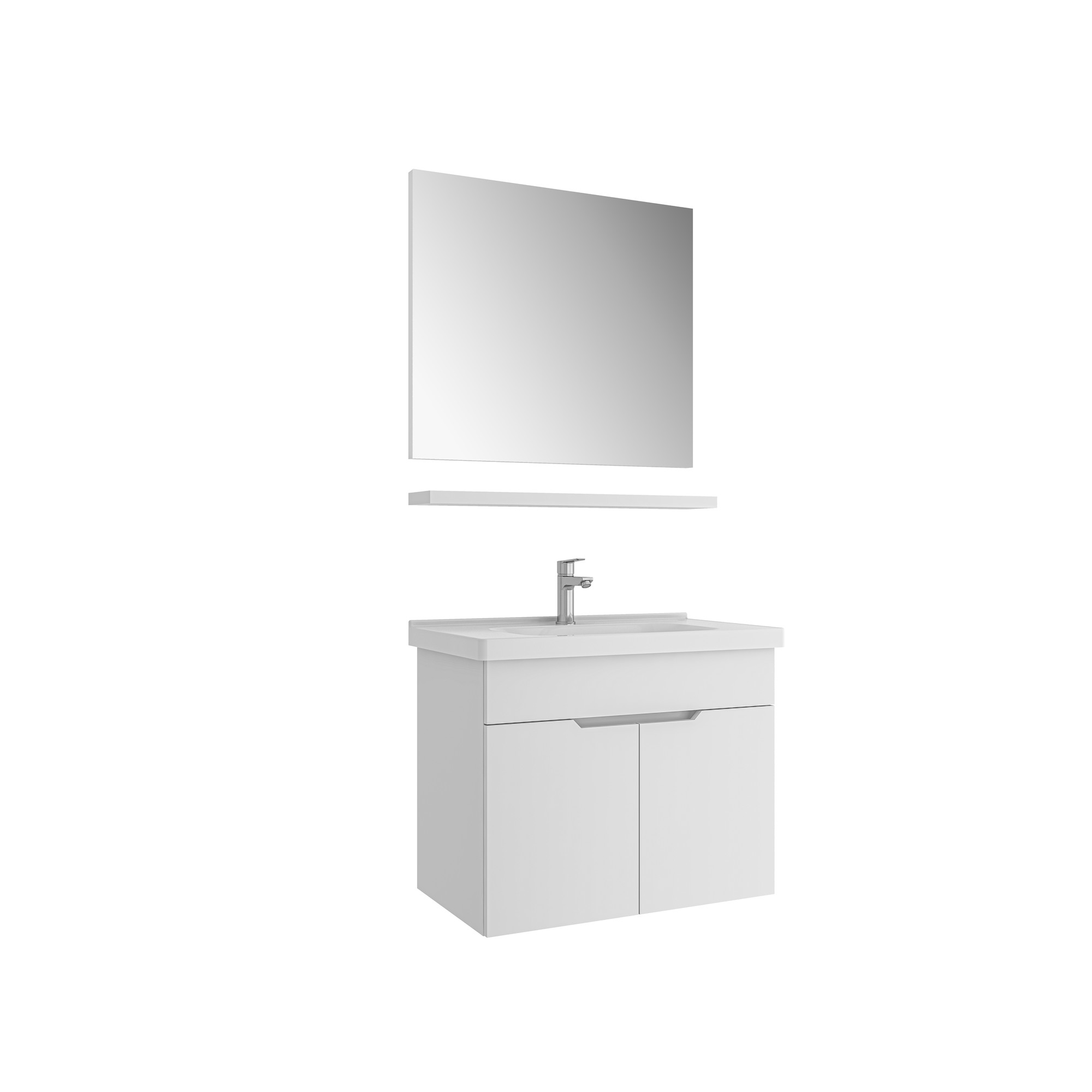 Stora Set Parlak Beyaz 80 Cm