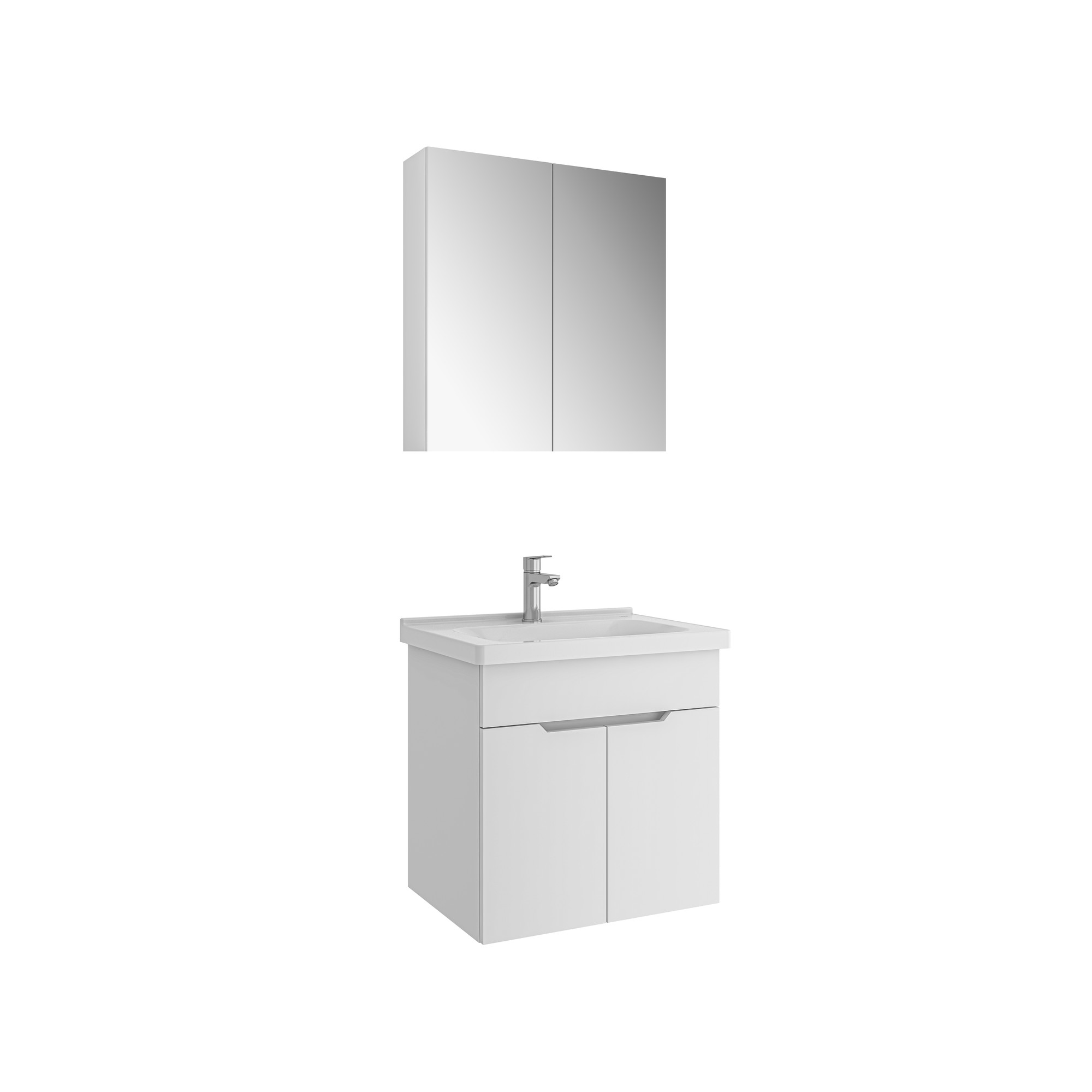 Stora Set Parlak Beyaz 65 Cm