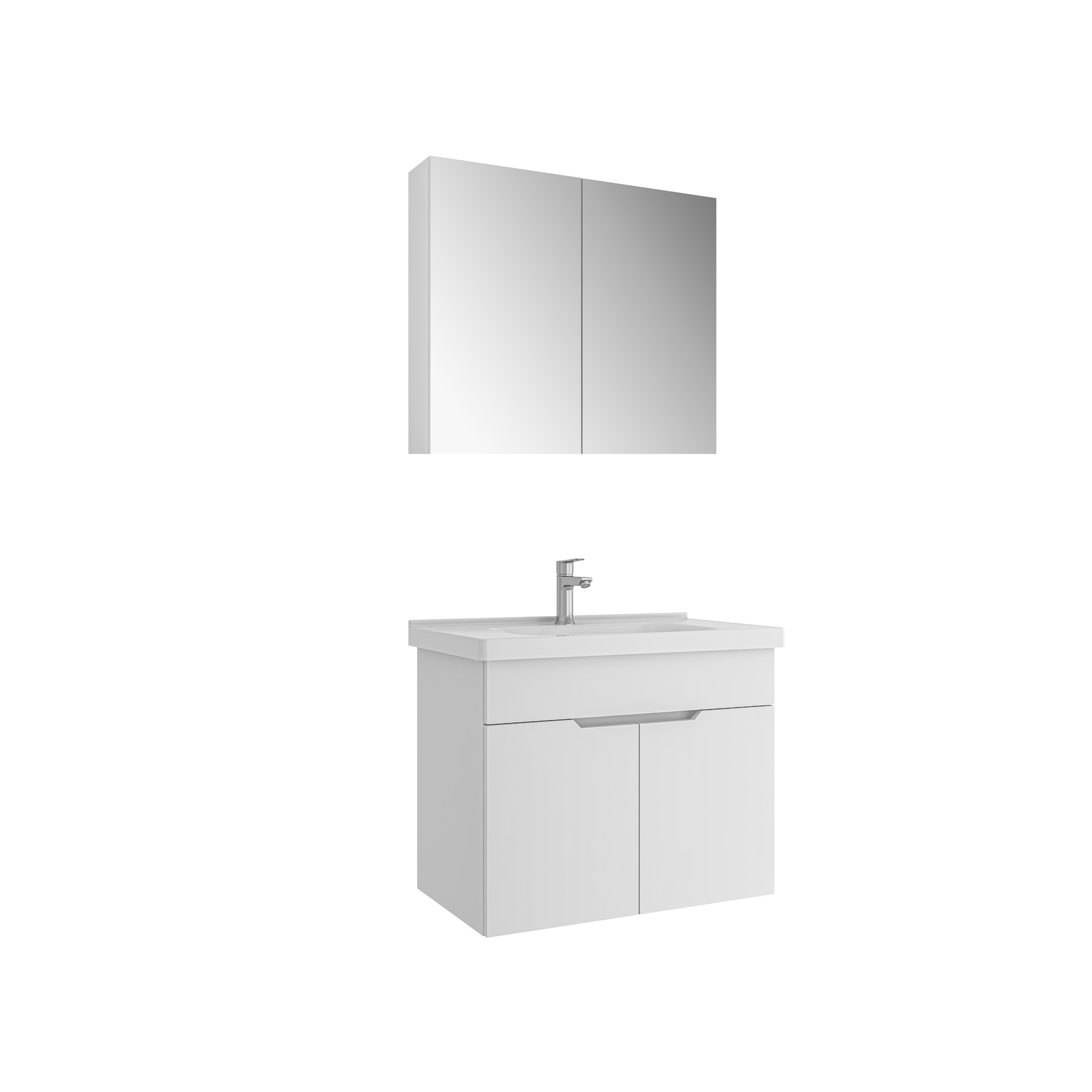 Stora Set Parlak Beyaz 80 Cm