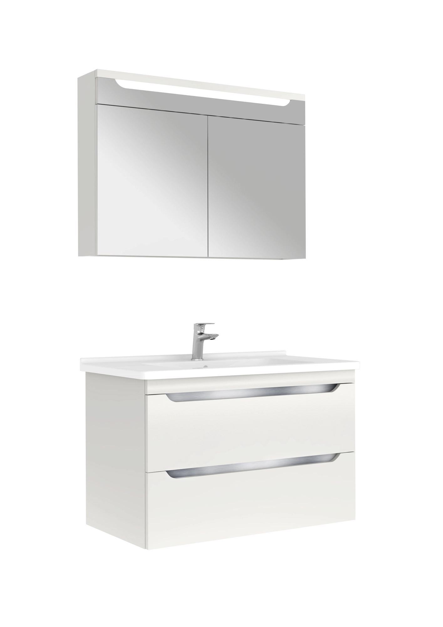 Casilla Set Matte Grey 100 Cm