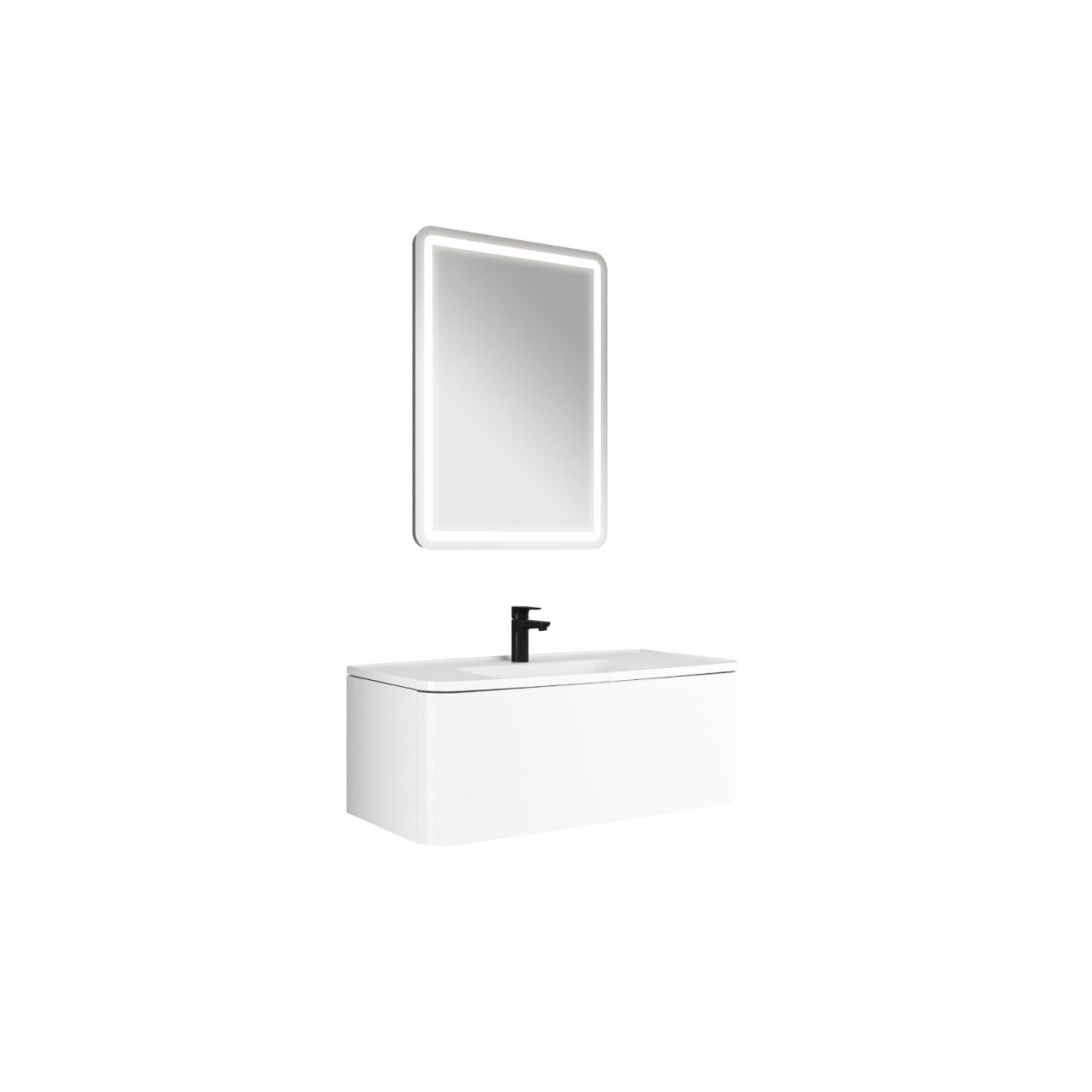Fold Pro Set Matte White 100 Cm