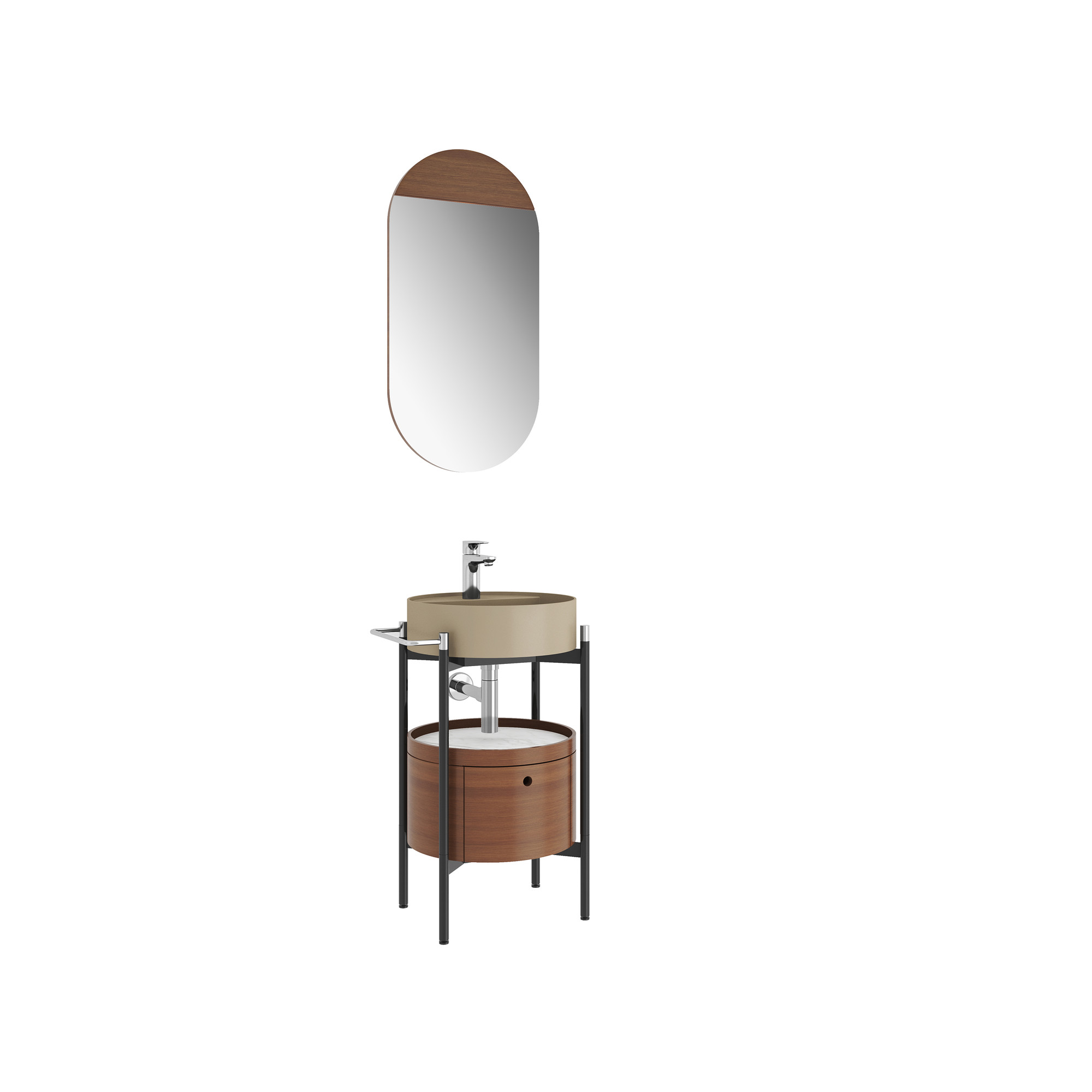 Icon 2.0 Set Mink Round Washbasin